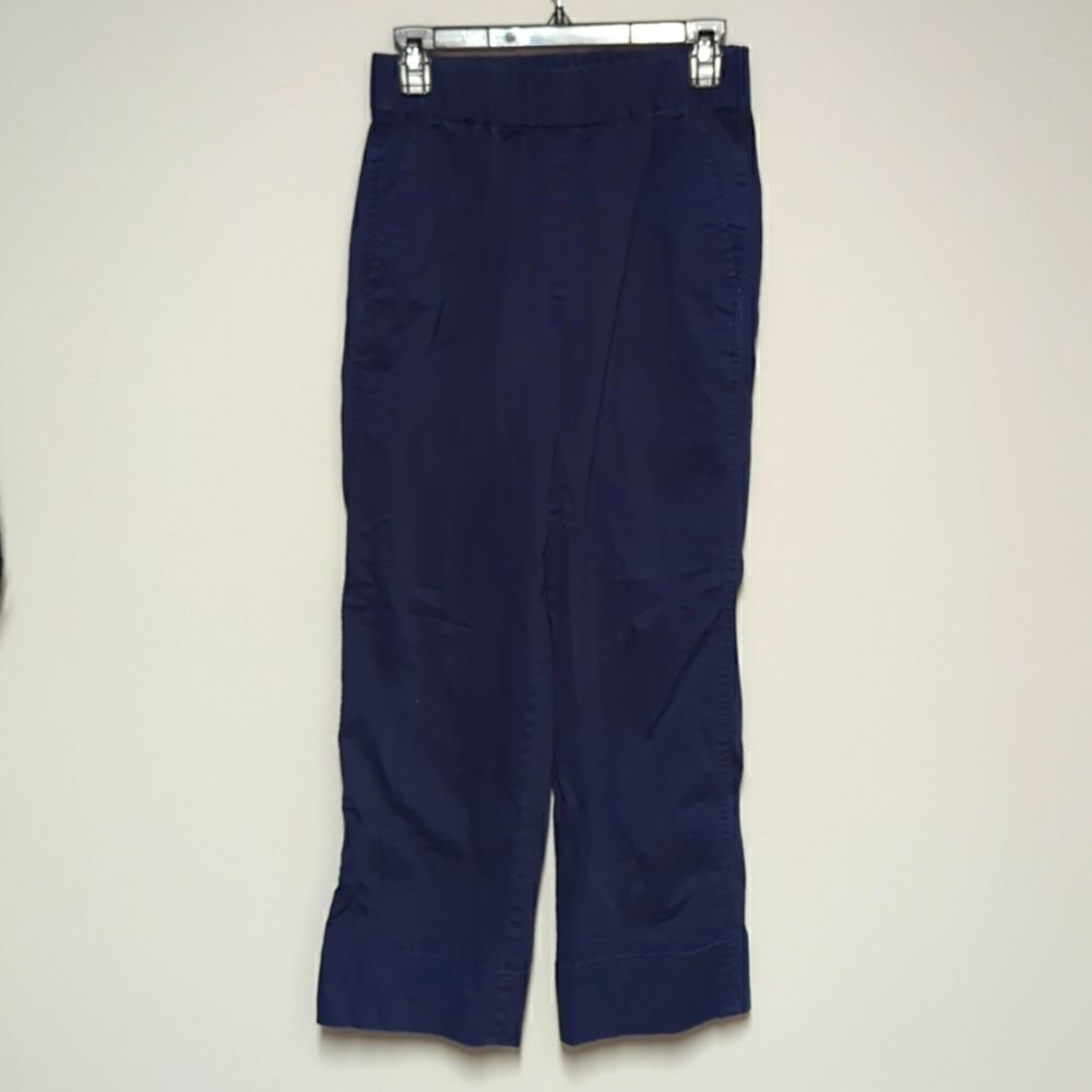 J Crew Blue Pull on Khaki Pants